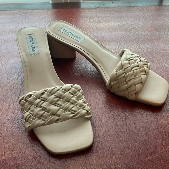 Steve Madden Palas- slip on braided heels - Picture 1 of 5